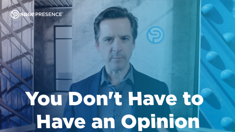 You Don't Have to Have an Opinion