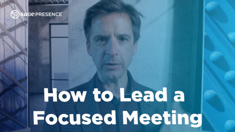 How to Lead a Focused Meeting
