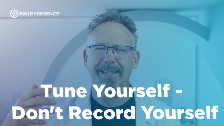 Tune Yourself - Don't Record Yourself